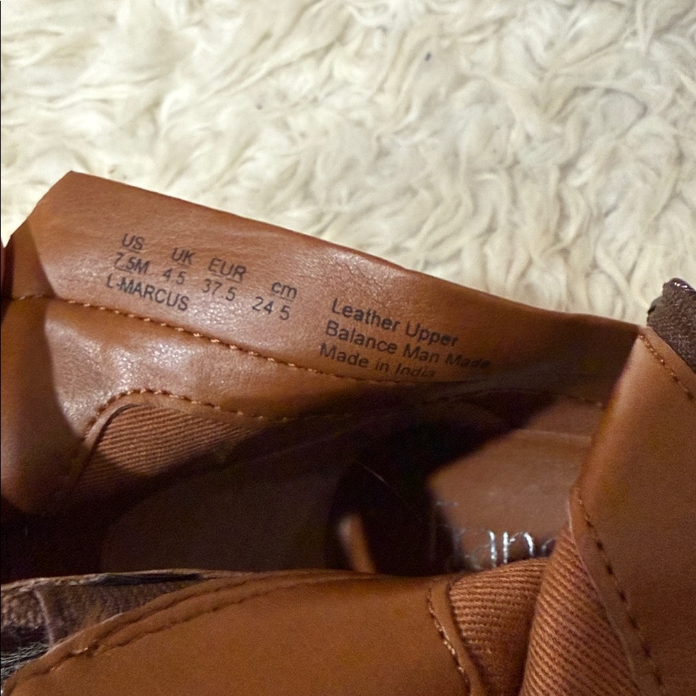 Franco Sarto Marcus ankle booties in brown leather Women’s Size 7.5 M - Picture 11 of 11